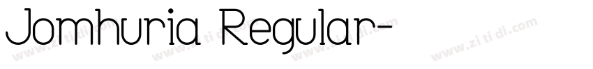 Jomhuria Regular字体转换
